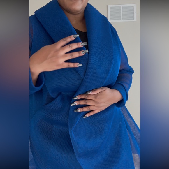 Royal blue mesh jacket - Picture 3 of 5